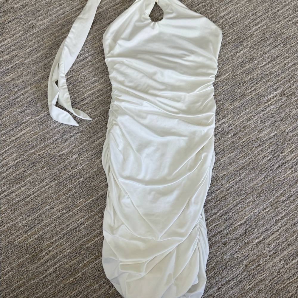 Princess Polly White Backless Dress